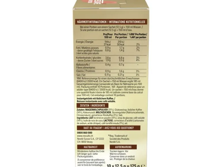 Nescafé Gold Cappuccino löslicher Kaffee Beutel