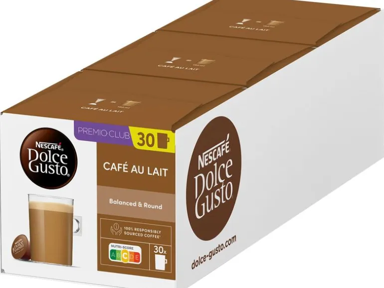 Nescafé Kaffeekapseln Dolce Gusto Café Au Lait 90 Stück