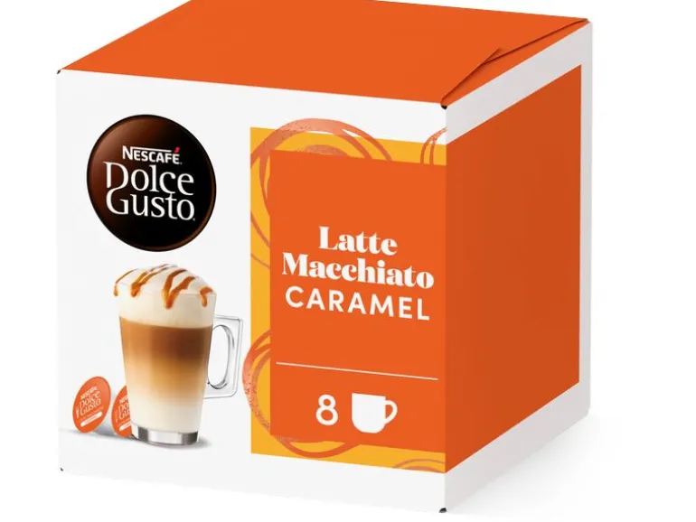Nescafé Kaffeekapseln Latte Macchiato Caramel 8 Portionen
