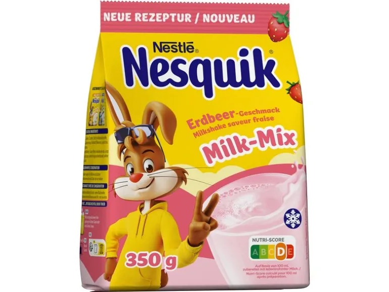 Nesquik Getränk Getränke Getränkepulver mit Erdbeer-Geschmack 350 g