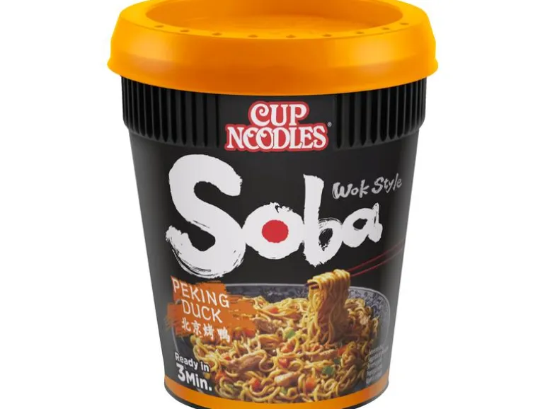 Nissin Food Becher Soba Cup Nudeln Peking Duck 87 g