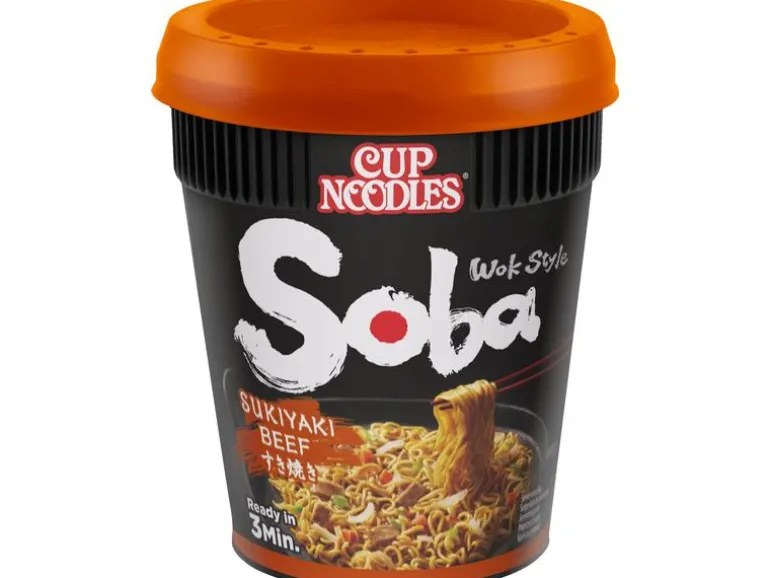 Nissin Food Becher Soba Cup Sukiyaki Rind 89 g