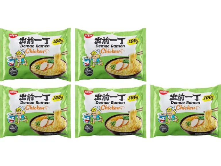 Nissin Food Fertiggericht Nudelsuppe Chicken 5 x 100 g