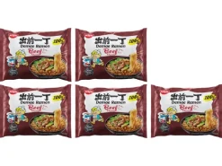 Nissin Food Fertiggericht Nudelsuppe Beef 5 x 100 g