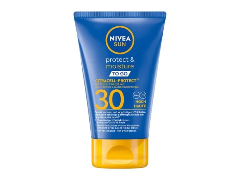 NIVEA SUN Sonnenmilch Sun Protect & Moisture To Go LSF 30 Mini 50 ml
