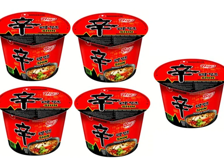 Nongshim Nudelsuppe Shin's Big Cup 5 x 114 g