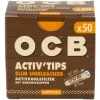 OCB Tips Virgin Slim Activ Charcoal, 50