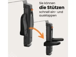 Okiday Fussstütze Metall Schwarz höhenverstellbar