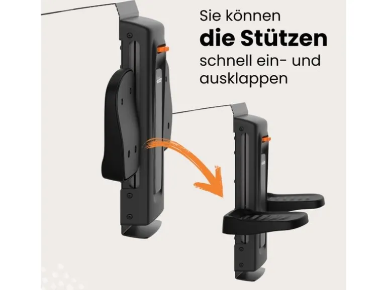 Okiday Fussstütze Metall Schwarz höhenverstellbar
