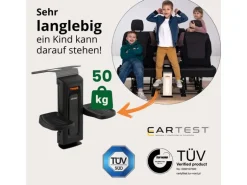 Okiday Fussstütze Metall Schwarz höhenverstellbar