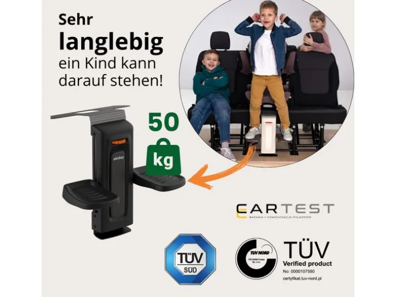 Okiday Fussstütze Metall Schwarz höhenverstellbar