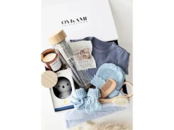 Oykami Mama Geschenkbox Teeflasche Blau Lugano