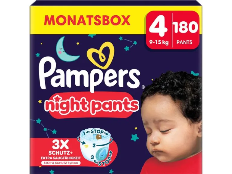 Pampers Nachtwindeln Baby Dry Night Pants Grösse 4