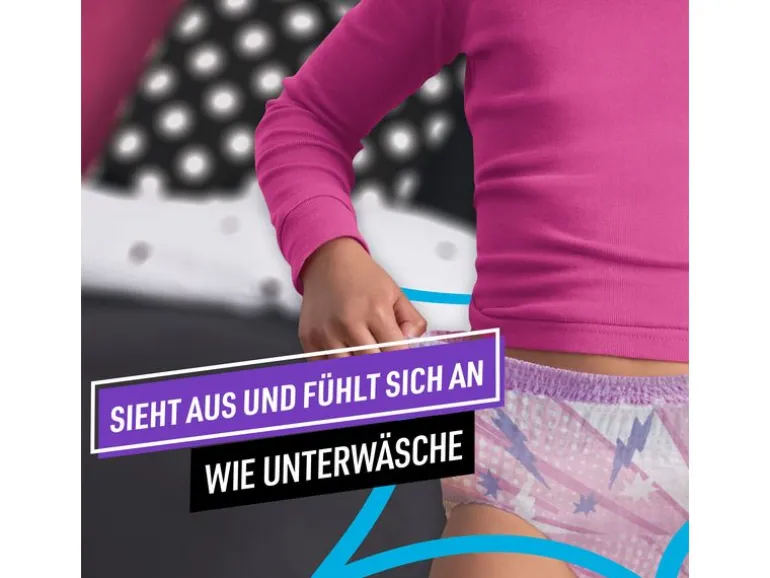Pampers Nachtwindeln Ninjamas Mädchen 4-7 Jahre, 60 Stk.