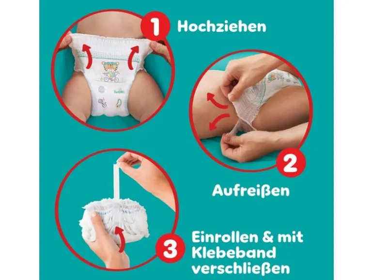 Pampers Windeln Baby Dry Pants Extra Large Grösse 6