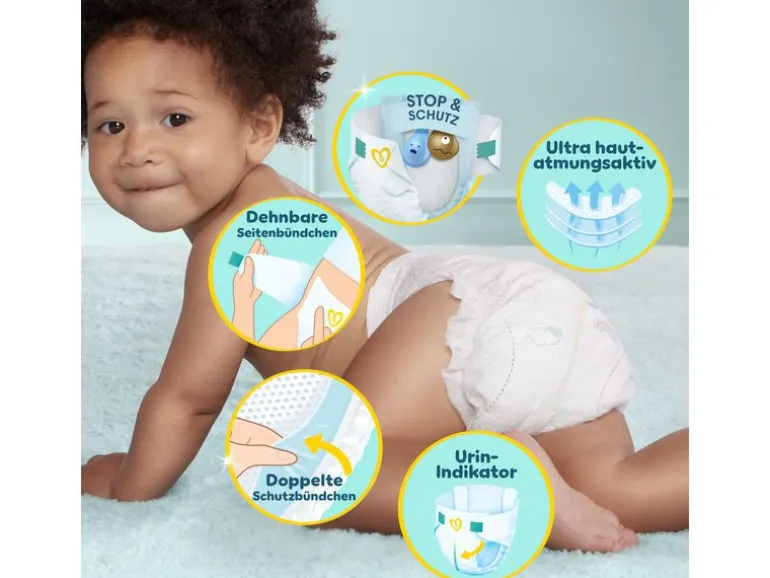 Pampers Windeln Premium Protection + Cocon Töpfchen Grösse 5