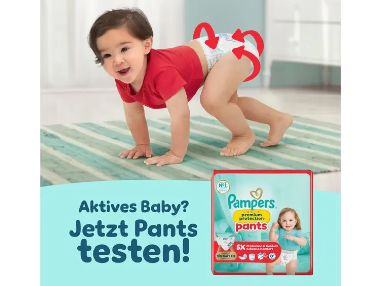 Pampers Windeln Premium Protection + Cocon Töpfchen Grösse 4