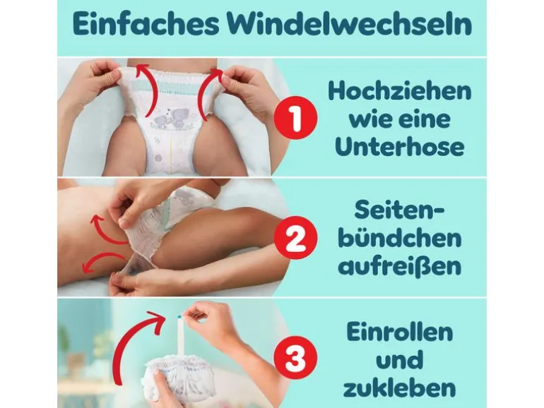 Pampers Windeln Premium Protection Pants Grösse 3, 192 Stück