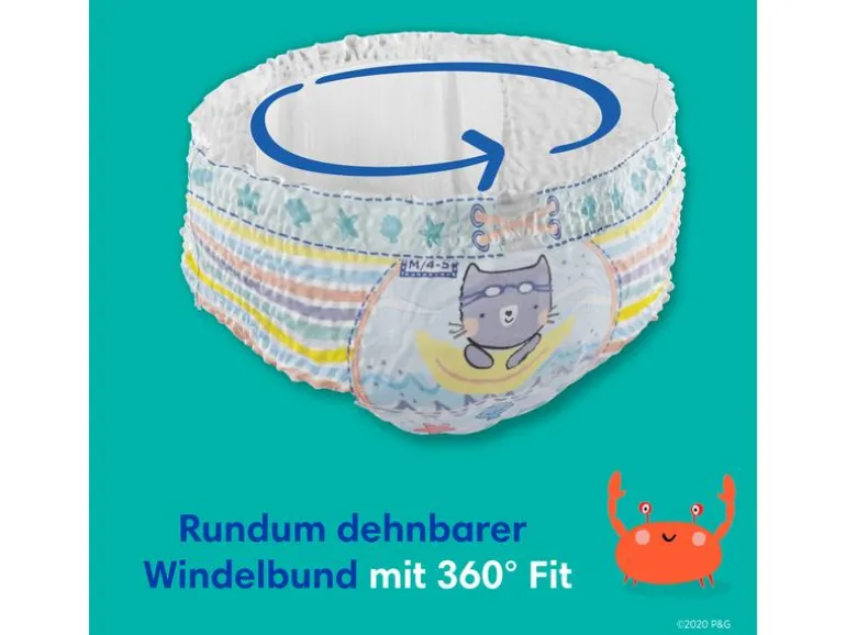 Pampers Windeln Splashers Tragepack Grösse 5-6, 10 Stück