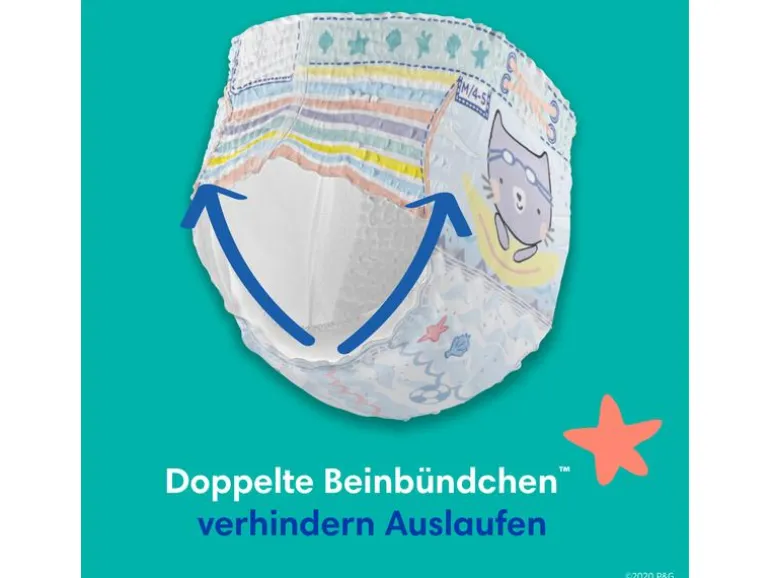 Pampers Windeln Splashers Tragepack Grösse 5-6, 10 Stück
