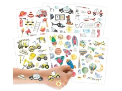 Papierdrachen Tattoo Set Berufe
