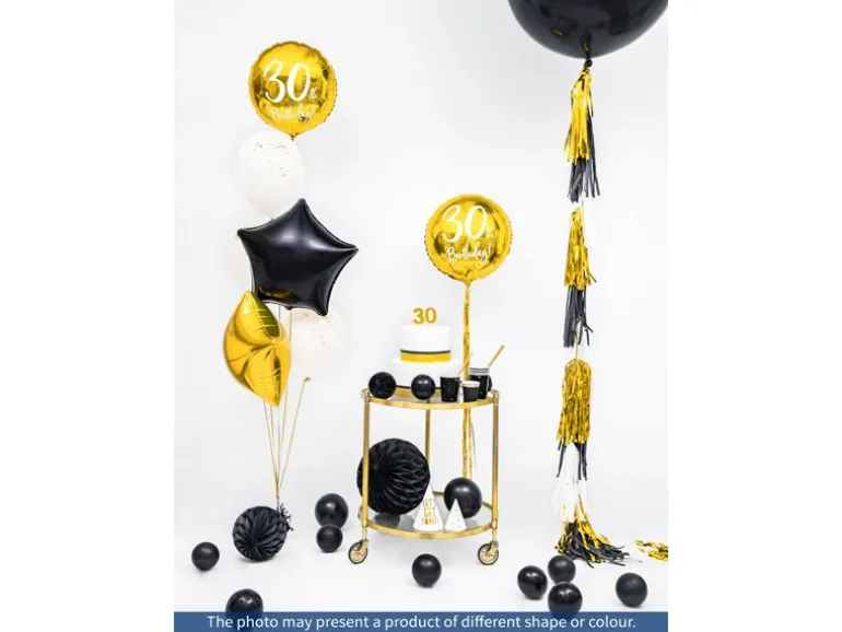 Partydeco PartyDeco Geburtstagskerze Ziffer 8 Gold 1 Stück
