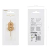Partydeco PartyDeco Geburtstagskerze Ziffer 8 Gold 1 Stück
