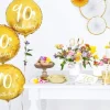 Partydeco PartyDeco Geburtstagskerze Ziffer 9 Gold 1 Stück