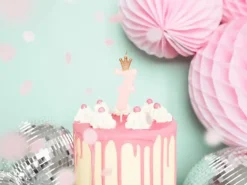 Partydeco PartyDeco Geburtstagskerze Ziffer 7 Hellrosa 1 Stück