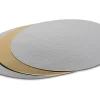 Patisse Tortenunterlage 3 Stück, Gold / Silber