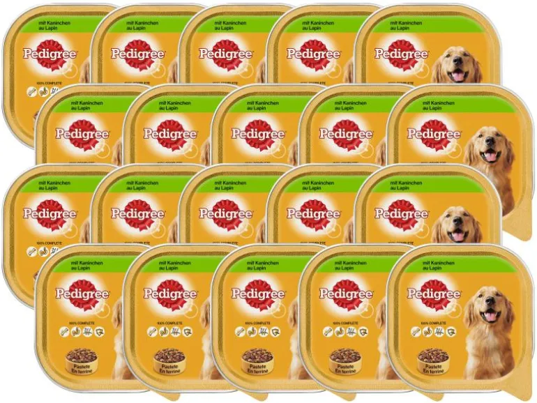Pedigree Nassfutter Adult mit Kaninchen, 20 x 300 g