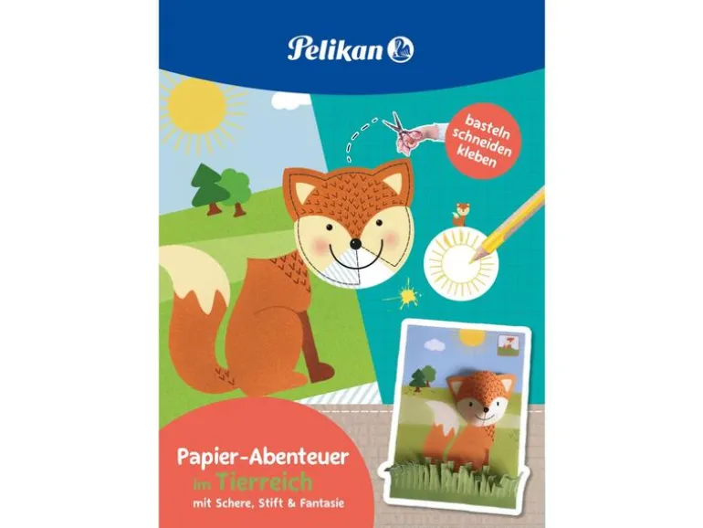 Pelikan Bastelbuch Tiere 32 Seiten, FSC