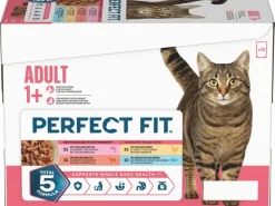 Perfect Fit Nassfutter Huhn, Rind, Lachs, Meeresfisch 12 x 85 g