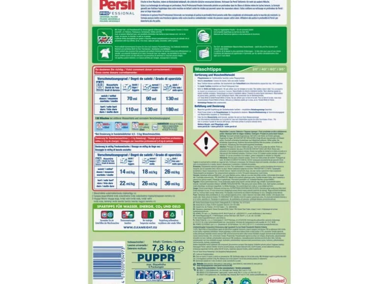 Persil Professional Pulverwaschmittel Universal Professional 130 WG, 7.8 kg