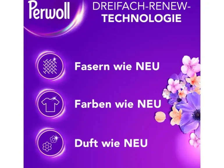 Perwoll Flüssigwaschmittel Black Blütenmeer 2.6 l
