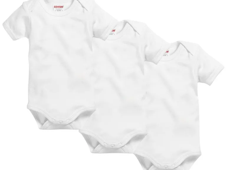 Playshoes Kurzarm-Body 3er Set uni Gr. 74/80