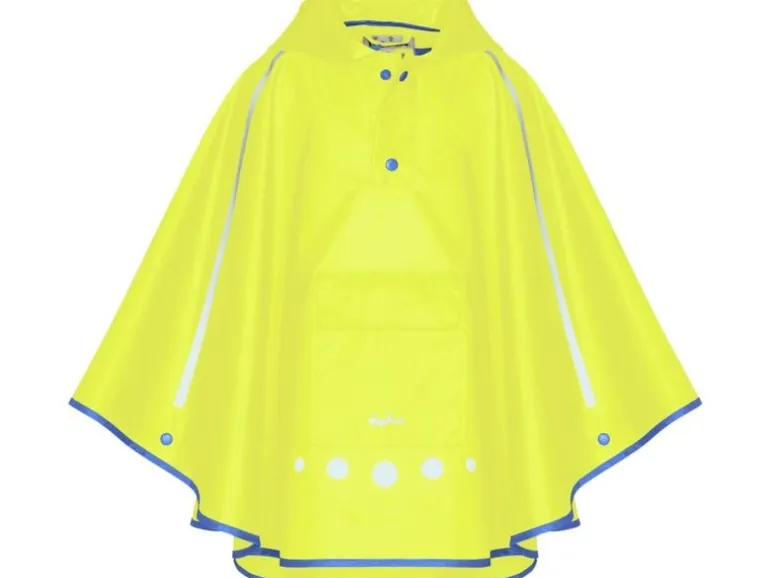 Playshoes Regenponcho faltbar Gr. S, Neongelb