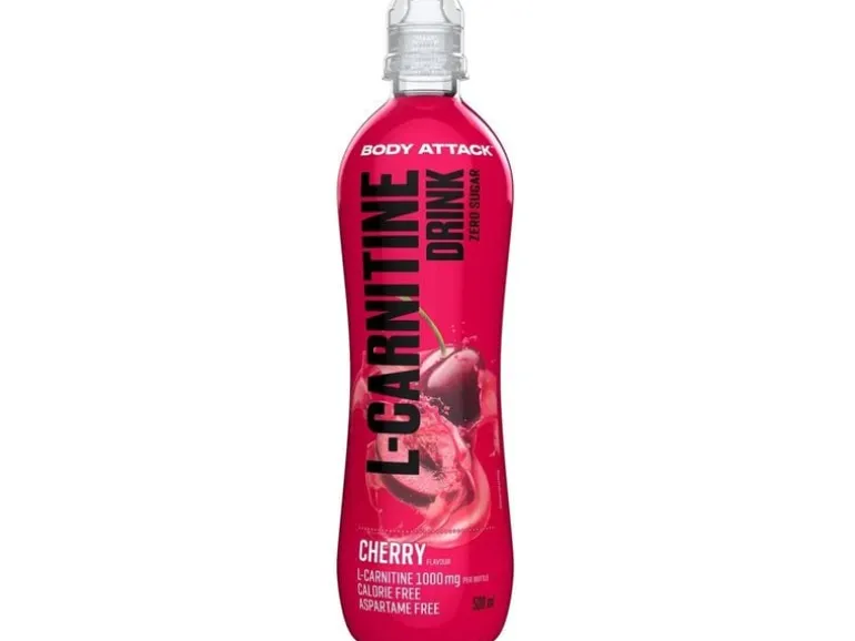 PowerFood Body Attack L-Carnitine Drink Cherry, 18 x 500 ml