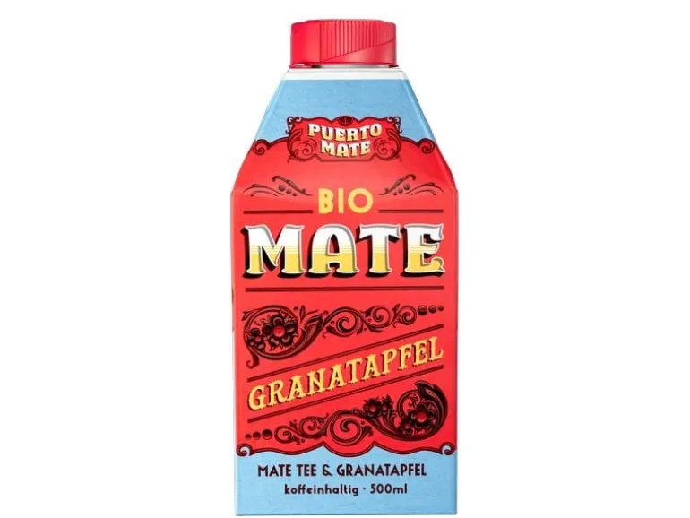 Puerto Mate Bio – Mate & Granatapfel 8 x 0.5 l
