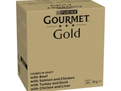 Purina Gourmet Nassfutter Gourmet Gold Megapack, in Sauce,  96 x 85 g