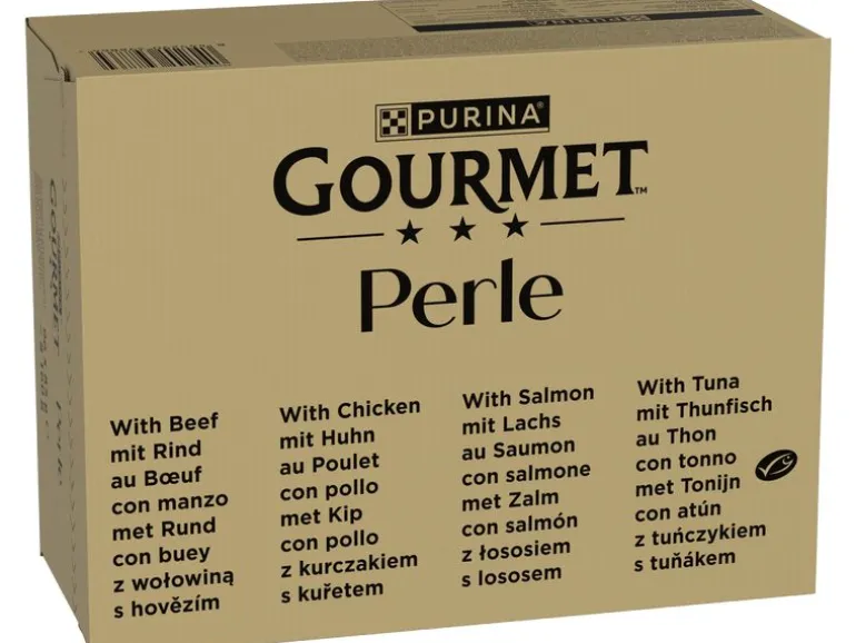 Purina Gourmet Nassfutter Gourmet Perle Fleisch & Fisch Sauce 96 x 85 g