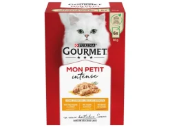 Purina Gourmet Nassfutter Mon Petit Intense mit Geflügel 6 x 50 g
