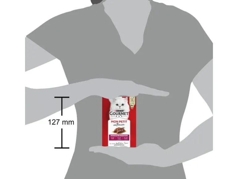 Purina Gourmet Nassfutter Mon Petit Intense Fleisch 6 x 50 g
