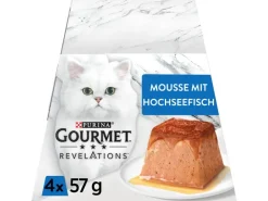 Purina Gourmet Nassfutter Revelations Mousse Hochseefisch 4 x 57g