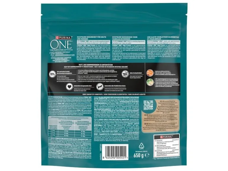 Purina ONE Dry Cat Smn High Protein, Lachs