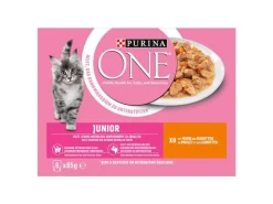Purina ONE Nassfutter JUNIOR in Sauce Huhn/Karotten, 8 x 85g