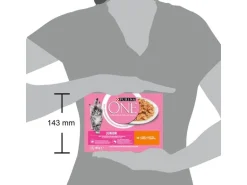 Purina ONE Nassfutter JUNIOR in Sauce Huhn/Karotten, 8 x 85g