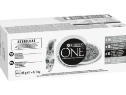 Purina ONE PURINA ONE STERILCAT Truthahn, Lachs, Rind & Huhn, 60 x 85g