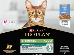 Purina Pro Plan Nassfutter Sterilised, Kaninchen, 10 x 85 g
