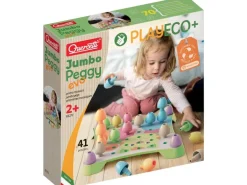 Quercetti Mosaik-Steckspiel PlayEco+ Jumbo Peggy (41 Teile)